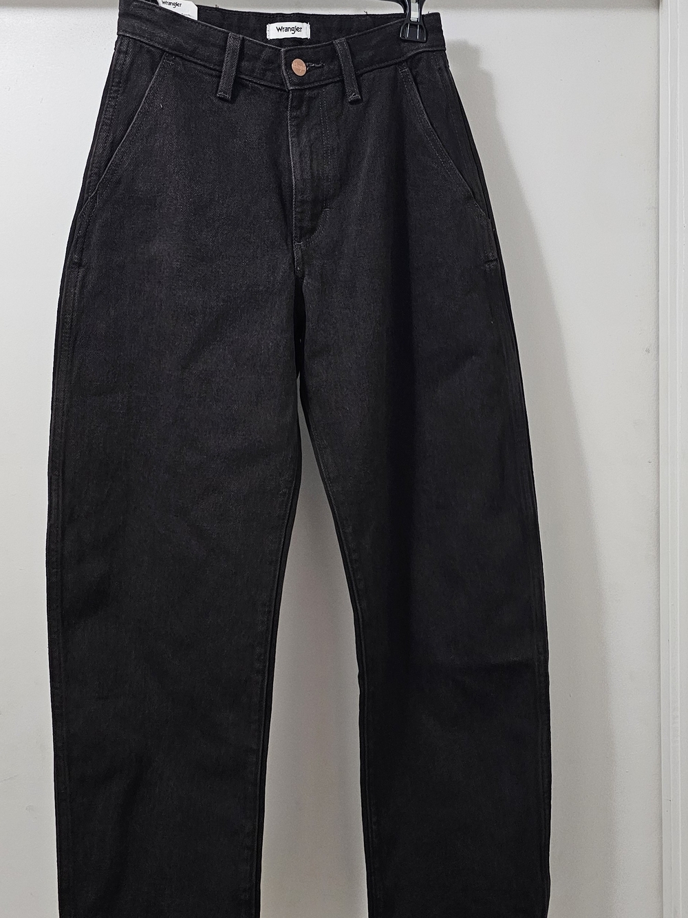Wrangler Brown Relaxed High-Rise Barrel Jeans